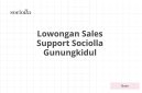 Lowongan Sales Support Sociolla Gunungkidul