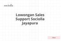 Lowongan Sales Support Sociolla Jayapura