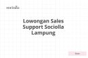 Lowongan Sales Support Sociolla Lampung