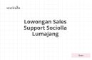 Lowongan Sales Support Sociolla Lumajang