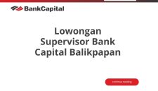 Lowongan Supervisor Bank Capital Balikpapan