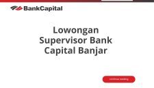 Lowongan Supervisor Bank Capital Banjar