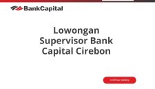 Lowongan Supervisor Bank Capital Cirebon