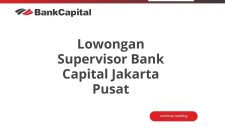 Lowongan Supervisor Bank Capital Jakarta Pusat