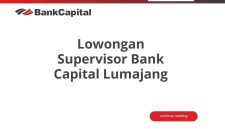 Lowongan Supervisor Bank Capital Lumajang