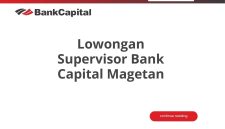 Lowongan Supervisor Bank Capital Magetan