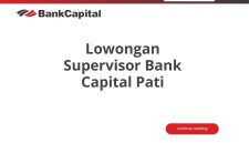 Lowongan Supervisor Bank Capital Pati