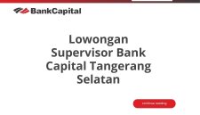 Lowongan Supervisor Bank Capital Tangerang Selatan