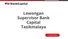 Lowongan Supervisor Bank Capital Tasikmalaya