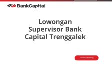 Lowongan Supervisor Bank Capital Trenggalek