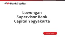 Lowongan Supervisor Bank Capital Yogyakarta