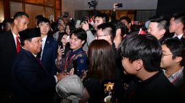 Presiden Prabowo Subianto Mendapatkan Sambutan Hangat dari Mahasiswa Indonesia yang Ada di China