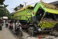 Imas truk lindas bocah di Tanggerang, penyerangan masa berbuntut diamankan petugas kepolisian 
(Dok. Ist)