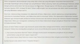 Apa Syarat yang Belum Dipenuhi Taliban Sehingga Mereka Belum Mendapatkan Pengakuan De Jure? Ini Faktanya! (Dok. Ist)