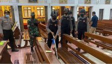 Polres Madiun Kota Lakukan Sterilisasi 10 Gereja Jelang Ibadah (Dok. Ist)