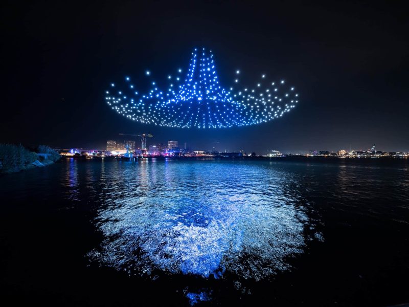 Ilustrasi Pertunjukkan Drone Show