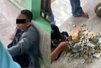 Pria Pencuri Kotak Amal di Mushola Bojonegoro Diamankan Warga (Dok. Ist)