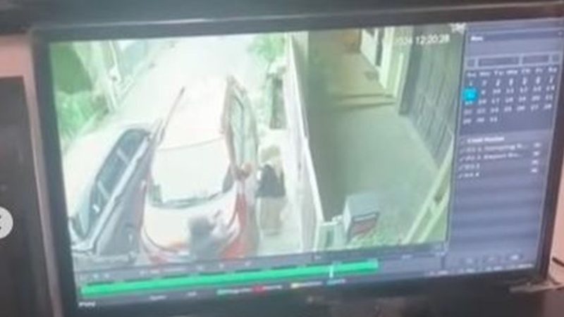 Rekaman CCTV penculikan di Antapani 
(Dok. Ist)