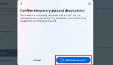 Cara Deactivate Instagram