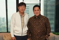 Potret Shin Tae-yong dan Erick Thohir (Dok. Ist)