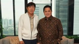 Potret Shin Tae-yong dan Erick Thohir (Dok. Ist)