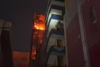 Gedung Glodok yang hangus terbakar (Dok. Ist)