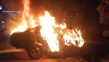 Mobil Toyota Corolla Terbakar di Blitar (Dok. Ist)