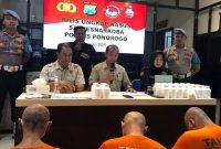 Rilis ungkap kasus narkoba di Polres Ponorogo (Dok. Ist)