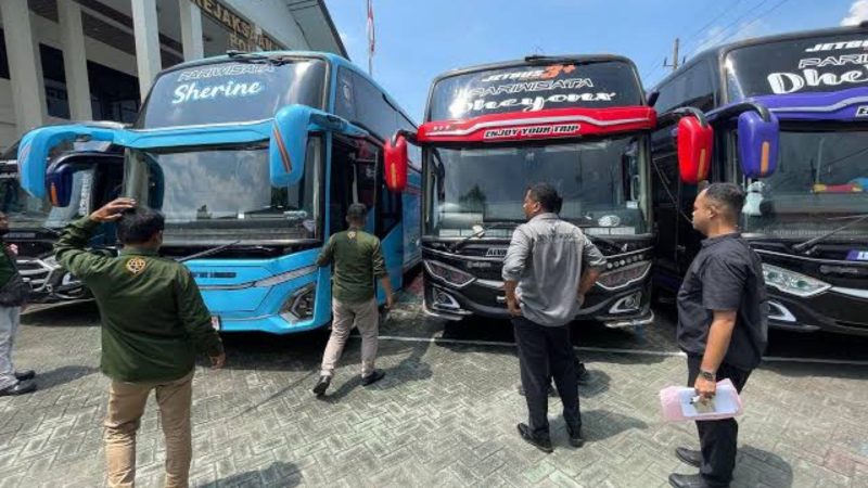 Bus yang disita kejaksaan (Dok. Ist)