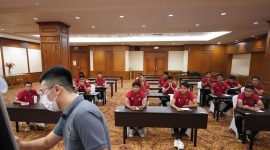 Timnas Indonesia saat mengikuti tes psikologi (Dok. Ist)