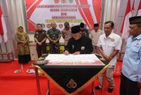 Deklarasi damai yang dilakukan oleh pencak silat di Trenggalek (Dok. Ist)