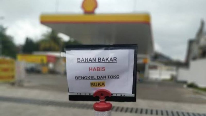 Kelangkaan BBM di SPBU swasta (Dok. Ist)