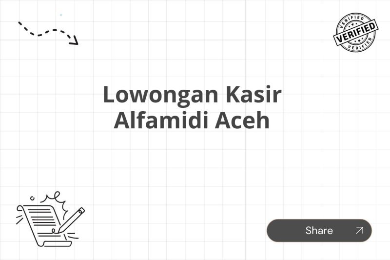 Lowongan Kasir Alfamidi Aceh