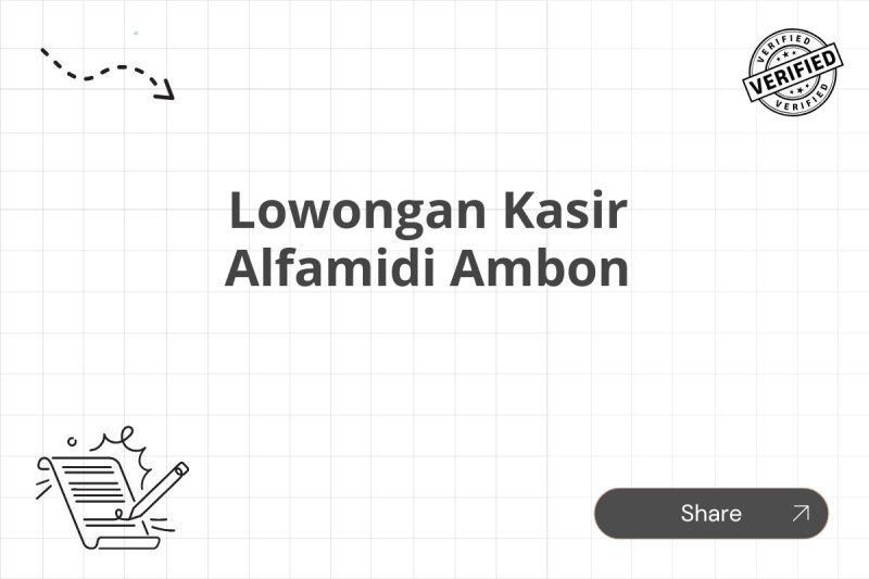 Lowongan Kasir Alfamidi Ambon