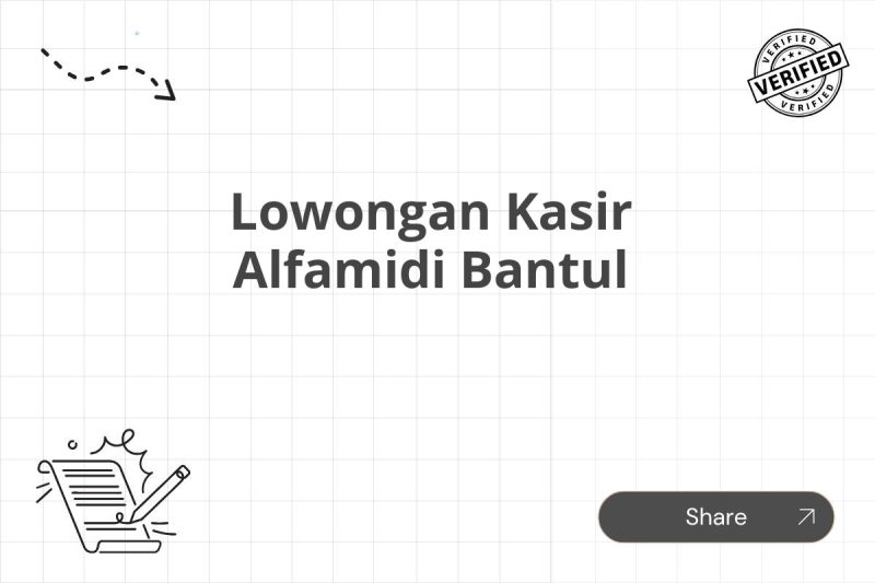 Lowongan Kasir Alfamidi Bantul