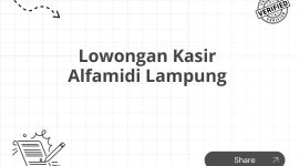 Lowongan Kasir Alfamidi Lampung