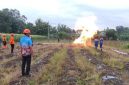 Gas Bocor dari Sumur Bor Masjid di Bojonegoro (Dok. Ist)