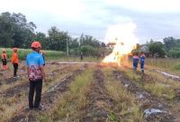 Gas Bocor dari Sumur Bor Masjid di Bojonegoro (Dok. Ist)