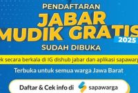 Pendaftaran mudik gratis (Dok. Ist)